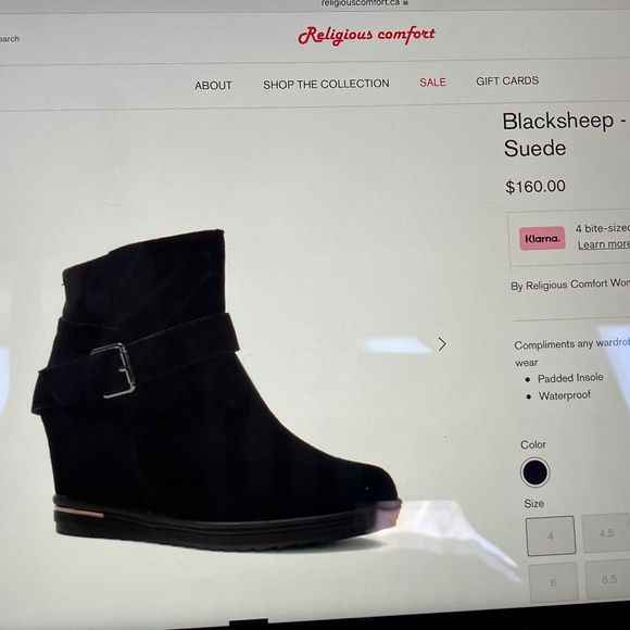 NWT Religious Comfort Waterproof Black Suede Boots Sz 8 - Picture 1 of 12